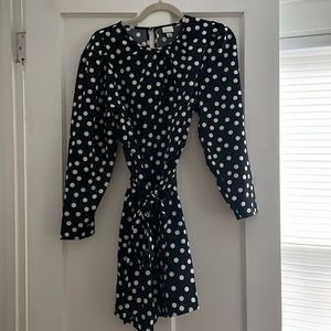 Size small polka dot dress. Puffy sleeves.